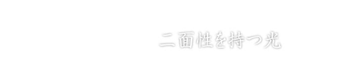 二面性を持つ光